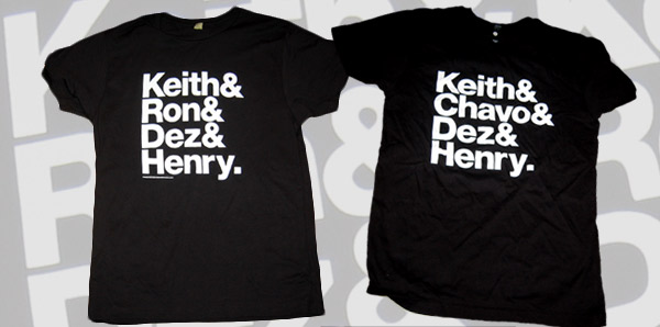 MY WARdrobe: Black Flag Tribute Shirt - Keith & Ron (Chavo) & Dez & Henry.